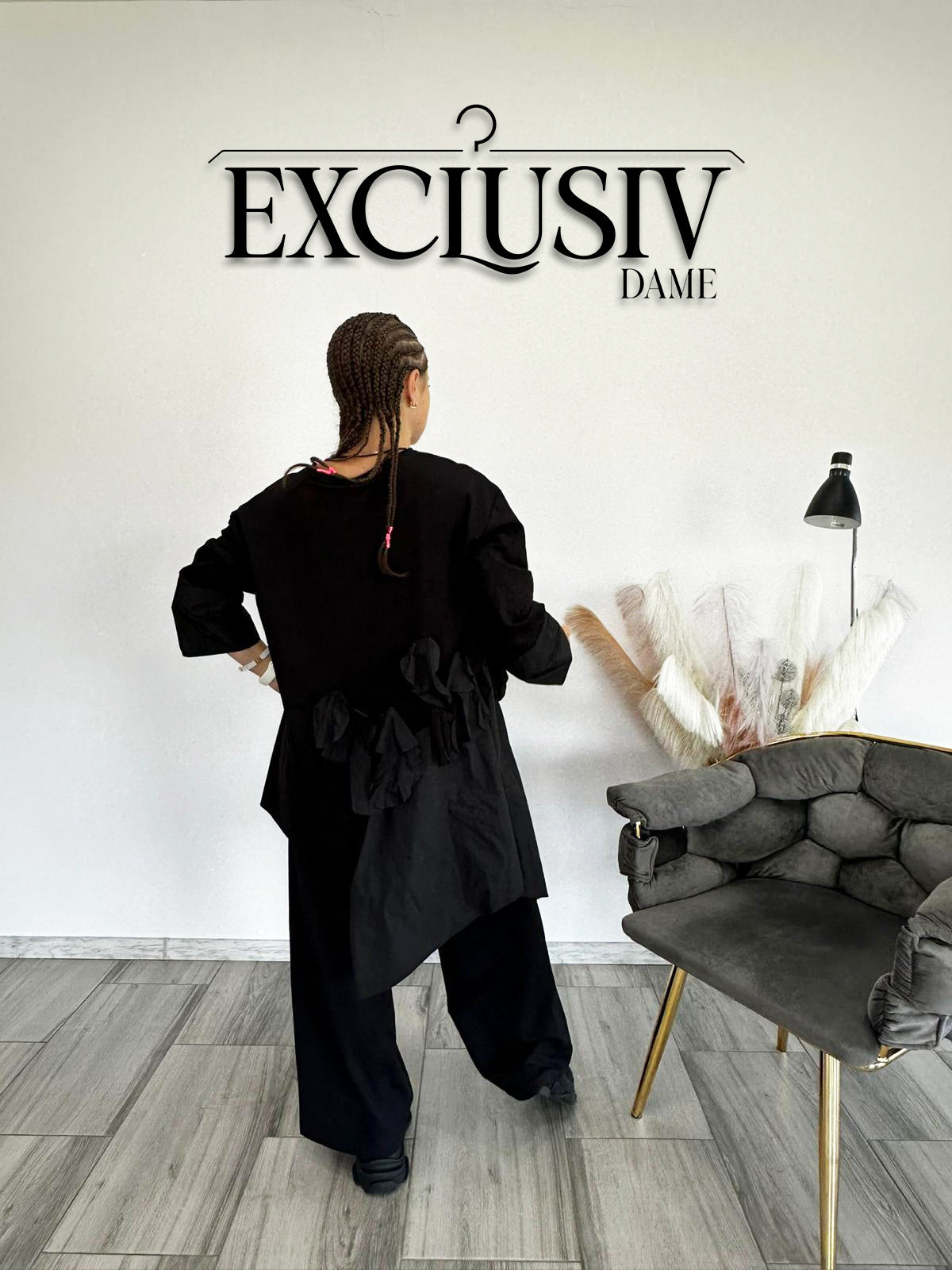 Compleu Elegant "Dynamic oversized" in negru